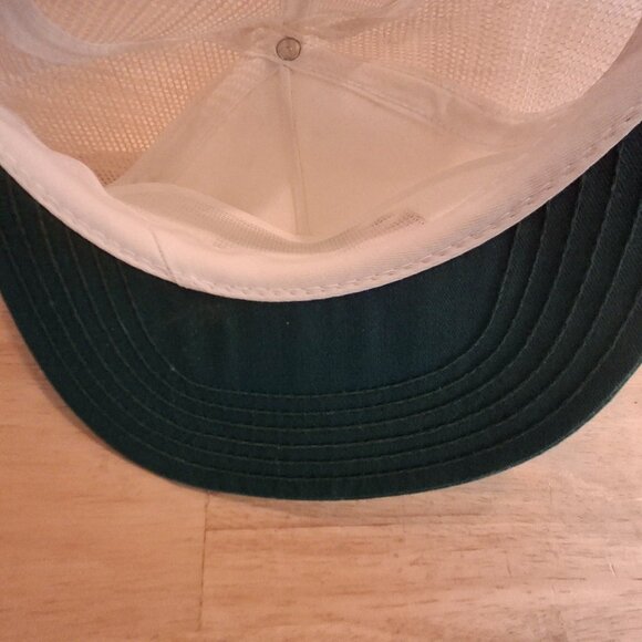 Vintage 90's Budweiser Bass Anglers Trucker Mesh Hat Anheuser-Busch Snapback - Picture 7 of 7